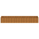 Fioriera Rialzata da Giardino 479x100x69 cm in Acciaio Corten
