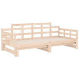 Dormeuse Estraibile in Legno Massello di Pino 2x(80x200) cm
