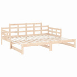 Dormeuse Estraibile in Legno Massello di Pino 2x(80x200) cm