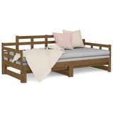 Dormeuse Estraibile Ambra Legno Massello di Pino 2x(90x190)cm