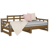 Dormeuse Estraibile Ambra Legno Massello di Pino 2x(90x190)cm