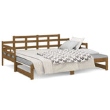 Dormeuse Estraibile Ambra Legno Massello di Pino 2x(90x190)cm