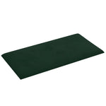 Pannelli Murali 12 pz Verde Scuro 60x30 cm in Velluto 2,16 m