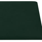 Pannelli Murali 12 pz Verde Scuro 60x30 cm in Velluto 2,16 m