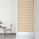 Pannelli Murali 12 pz Crema 90x15 cm Tessuto 1,62 m