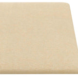 Pannelli Murali 12 pz Crema 90x15 cm Tessuto 3,24 m