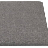 Pannelli Murali 12 pz Grigio Chiaro 90x30 cm Tessuto 3,24 m