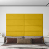 Testiera da Parete 12 pcs Giallo Velluto