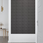 Pannelli Murali 12 pz Grigi 30x15 cm in Similpelle 0,54 m