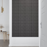 Pannelli Murali 12 pz Grigi 30x15 cm in Similpelle 0,54 m