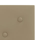 Testiera da Parete 12 pcs Cappuccino 30 x 30 cm Pelle Sintetica