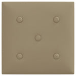 Pannelli Murali 12 pz Cappuccino 30x30 cm Similpelle 1,08 m