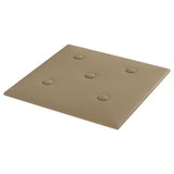 Testiera da Parete 12 pcs Cappuccino 30 x 30 cm Pelle Sintetica