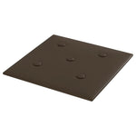 Pannelli Murali 12 pz Marroni 30x30 cm Similpelle 1,08 m