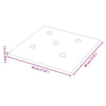 Pannelli Murali 12 pz Marroni 30x30 cm Similpelle 1,08 m