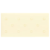 Pannelli Murali 12 pz Crema 60x30 cm Similpelle 2,16 m