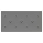 Pannelli Murali 12 pz Grigi 60x30 cm Similpelle 2,16 m