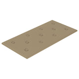 Testiera da Parete 12 pcs Cappuccino 60 x 30 cm Pelle Sintetica