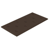 Pannelli Murali 12 pz Marroni 60x30 cm Similpelle 2,16 m