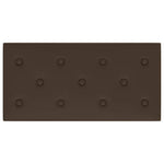 Pannelli Murali 12 pz Marroni 60x30 cm Similpelle 2,16 m