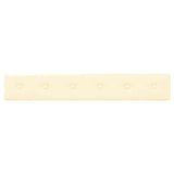 Pannelli Murali 12 pz Crema 90x15 cm in Similpelle 1,62 m