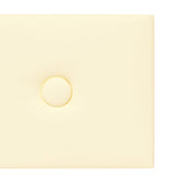 Pannelli Murali 12 pz Crema 90x15 cm in Similpelle 1,62 m