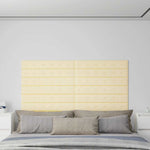 Pannelli Murali 12 pz Crema 90x15 cm in Similpelle 1,62 m
