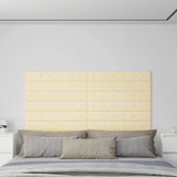 Pannelli Murali 12 pz Crema 90x15 cm in Similpelle 1,62 m