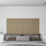 Pannelli Murali 12 pz Cappuccino 90x30 cm in Similpelle 3,24 m