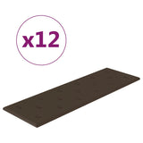 Pannelli Murali 12 pz Marroni 90x30 cm in Similpelle 3,24 m
