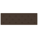 Pannelli Murali 12 pz Marroni 90x30 cm in Similpelle 3,24 m