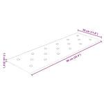 Pannelli Murali 12 pz Marroni 90x30 cm in Similpelle 3,24 m