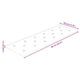 Pannelli Murali 12 pz Marroni 90x30 cm in Similpelle 3,24 m