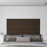 Pannelli Murali 12 pz Marroni 90x30 cm in Similpelle 3,24 m
