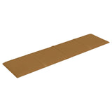 Testiera da Parete 12 pcs Marrone 60 x 15 cm Velluto