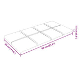 Pannelli Murali 12 pz Gialli 60x30 cm in Velluto 2,16 m
