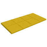 Testiera da Parete 12 pcs Giallo 60 x 30 cm Velluto
