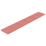 Testiera da Parete 12 pcs Rosa 90 x 15 cm Velluto