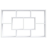 Scaffale Parete Bianco Lucido 85x16x52,5 cm Legno truciolato