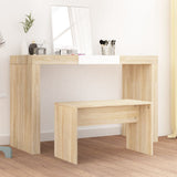 Sgabello da Toeletta Rovere Sonoma 70x35x45cm Legno truciolato