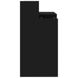Scrivania con Luci LED Nera 97x45x90 cm in Legno truciolato