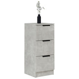 Credenza Grigio Cemento 30x30x70 cm in Legno truciolato