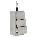 Credenza Grigio Cemento 30x30x70 cm in Legno truciolato