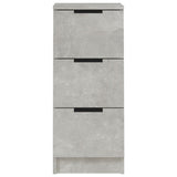 Credenza Grigio Cemento 30x30x70 cm in Legno truciolato