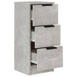 Credenza Grigio Cemento 30x30x70 cm in Legno truciolato