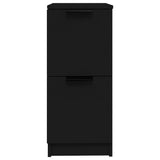Credenza Nera 30x30x70 cm in Legno truciolato