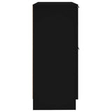 Credenza Nera 30x30x70 cm in Legno truciolato