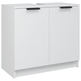 Armadietto da Bagno Bianco 64,5x33,5x59 cm in Legno truciolato