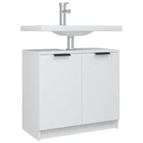 Armadietto da Bagno Bianco 64,5x33,5x59 cm in Legno truciolato