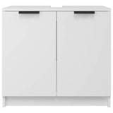 Armadietto da Bagno Bianco 64,5x33,5x59 cm in Legno truciolato